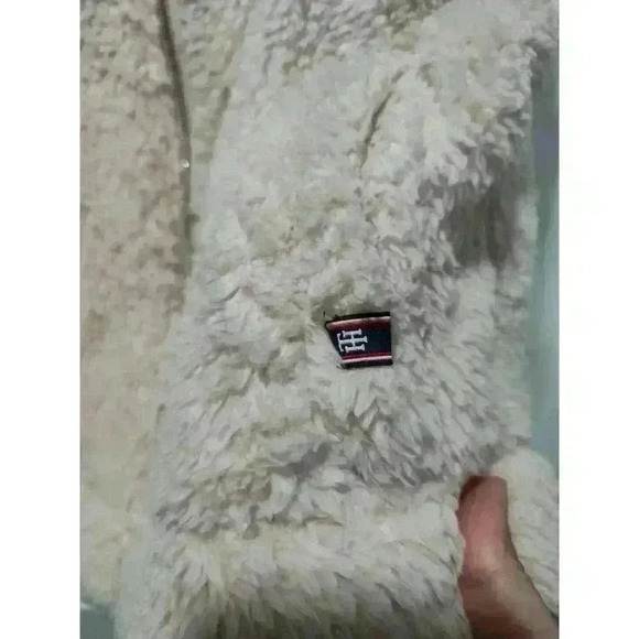 Tommy Hilfiger Faux Fur Vest Pink and Gold Fuzzy Vest Size Small New with Tags - Picture 13 of 15